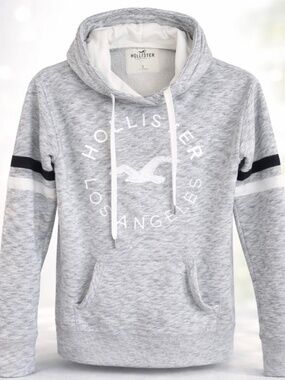 HollisterY2K Abercrombie Hoodie Cozy Heather Gray Classiccore Preppy Y2K